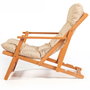 Hanah Home Silla de Jardín My008 Marrón y Crema